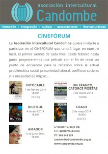 Cartel Cineforum Candombe